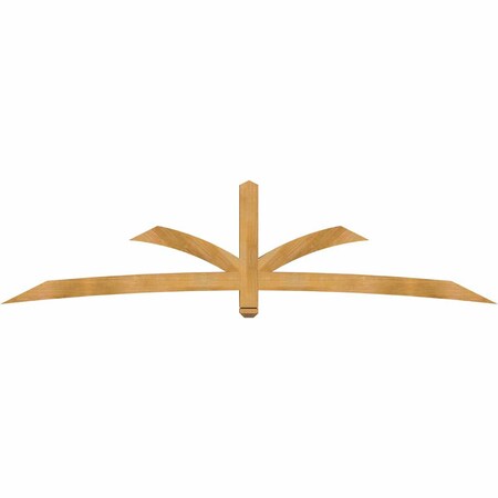 Ekena Millwork Davenport Rough Sawn Timber Gable Bracket, Western Red Cedar, 108"W x 27"H x 4"D x 4"F, 6/12 Pitch GBW108X27X0404DAV00RWR